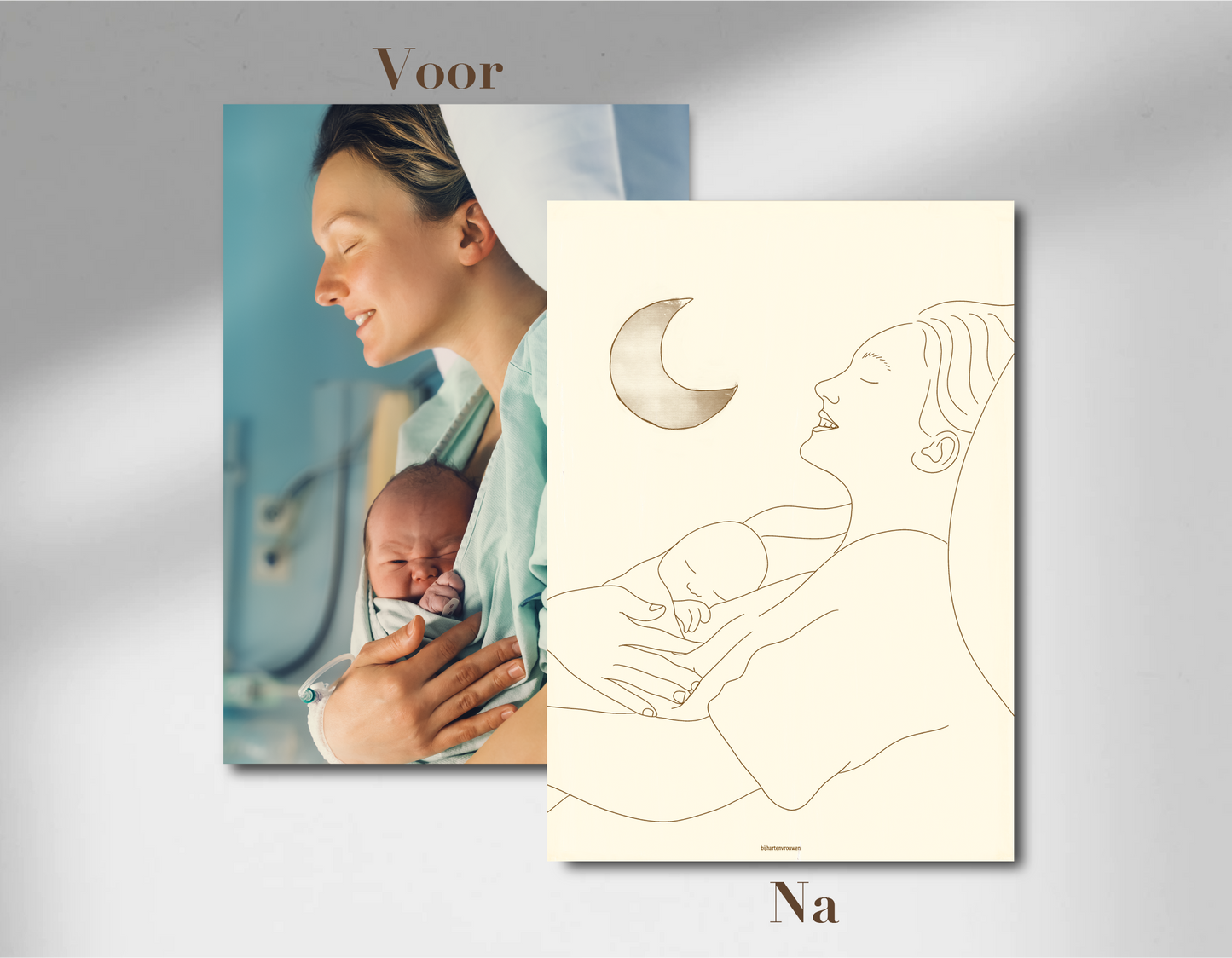 Eerste ontmoeting geboorte poster