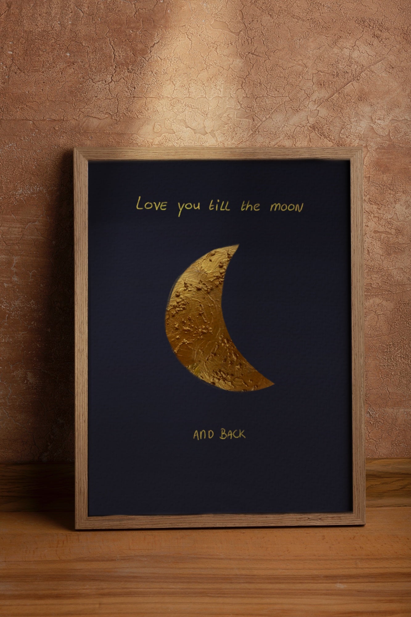Askunstwerk Love you till the moon and back