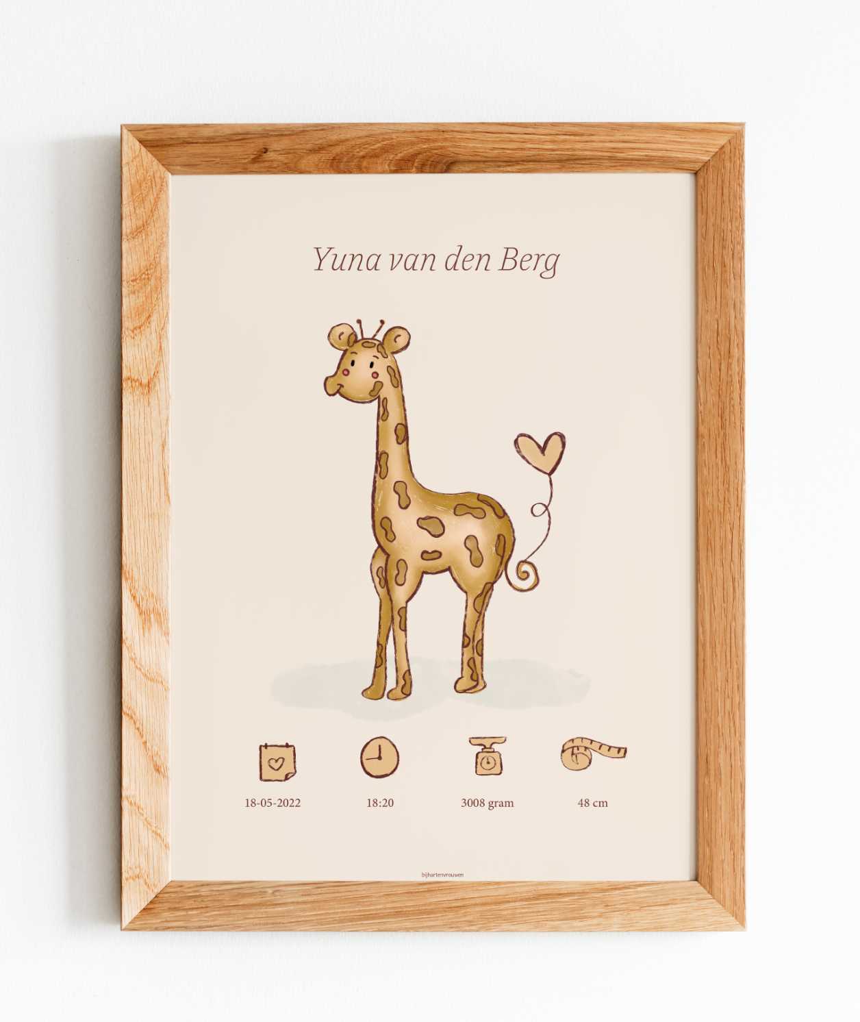 Dieren geboorte poster